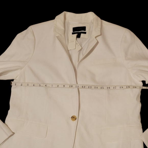 J. Crew White Linen Regent Blazer 16 - Picture 4 of 11